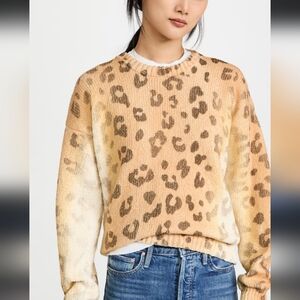 MOTHER Leopard Print Sweater - Tan and Brown